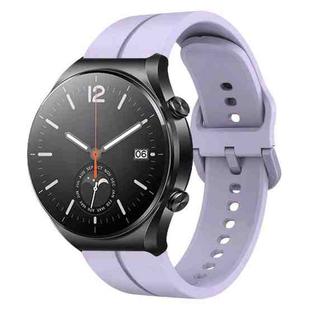 For Xiaomi MI Watch S1 22mm Loop Silicone Watch Band(Purple)