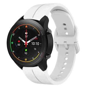For Xiaomi MI Watch S1 Pro 22mm Loop Silicone Watch Band(White)