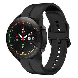 For Xiaomi MI Watch S1 Pro 22mm Loop Silicone Watch Band(Black)