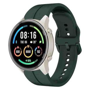 For Xiaomi MI Watch Sport 22mm Loop Silicone Watch Band(Dark Green)