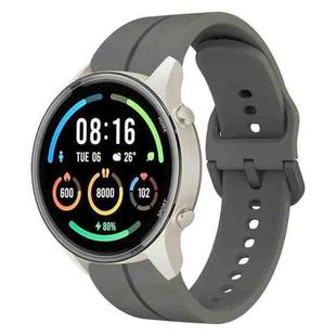 For Xiaomi MI Watch Sport 22mm Loop Silicone Watch Band(Dark Grey)