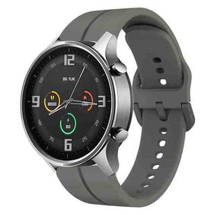 For Xiaomi MI Watch Color 22mm Loop Silicone Watch Band(Dark Grey)