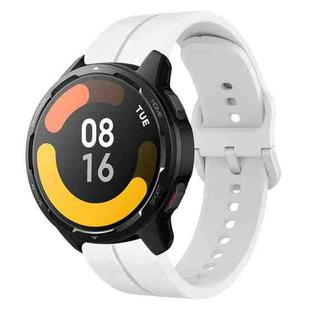 For Xiaomi MI Watch S1 Active 22mm Loop Silicone Watch Band(White)