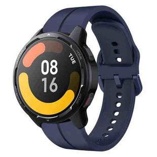 For Xiaomi MI Watch S1 Active 22mm Loop Silicone Watch Band(Navy Blue)