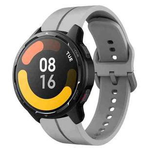 For Xiaomi MI Watch S1 Active 22mm Loop Silicone Watch Band(Grey)