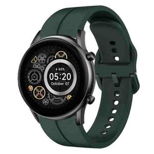 For Xiaomi Haylou RT2 LS10 22mm Loop Silicone Watch Band(Dark Green)