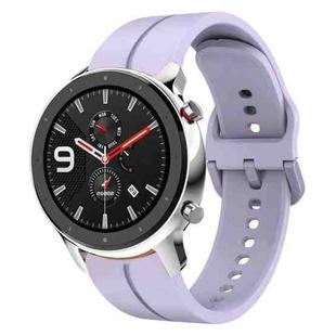 For Amazfit GTR 4 22mm  Loop Silicone Watch Band(Purple)