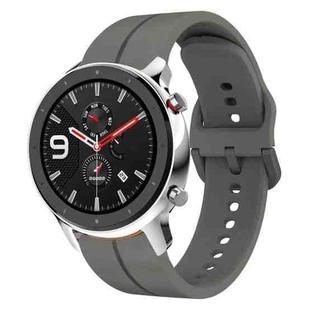 For Amazfit GTR 4 Pro 22mm  Loop Silicone Watch Band(Dark Grey)
