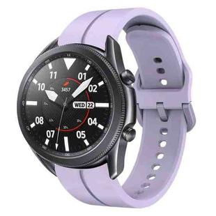 For Samsung Galaxy Watch3 45mm 22mm Loop Silicone Watch Band(Purple)