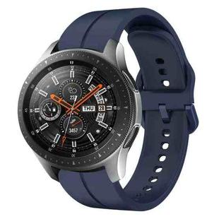 For Samsung Galaxy Watch 46mm 22mm Loop Silicone Watch Band(Navy Blue)