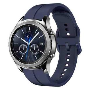 For Samsung Gear S3 Classic 22mm Loop Silicone Watch Band(Navy Blue)