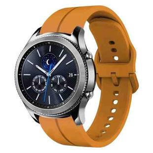 For Samsung Gear S3 Classic 22mm Loop Silicone Watch Band(Amber Yellow)