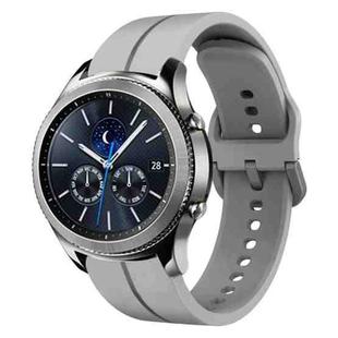 For Samsung Gear S3 Classic 22mm Loop Silicone Watch Band(Grey)