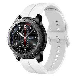 For Samsung Gear S3 Frontier 22mm Loop Silicone Watch Band(White)