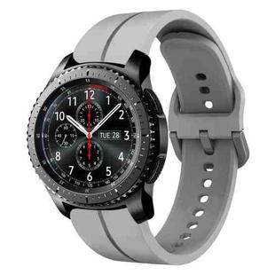 For Samsung Gear S3 Frontier 22mm Loop Silicone Watch Band(Grey)