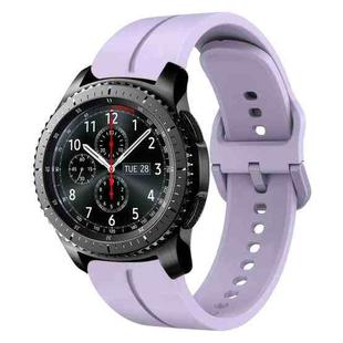 For Samsung Gear S3 Frontier 22mm Loop Silicone Watch Band(Purple)