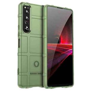 For Sony Xperia 1 V Full Coverage Shockproof TPU Phone Case(Army Green)