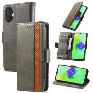 For Tecno Spark 9 Pro CaseNeo Splicing Dual Magnetic Buckle Leather Phone Case(Gray)