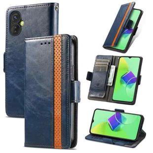 For Tecno Spark 9 Pro CaseNeo Splicing Dual Magnetic Buckle Leather Phone Case(Blue)