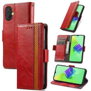 For Tecno Spark 9 Pro CaseNeo Splicing Dual Magnetic Buckle Leather Phone Case(Red)
