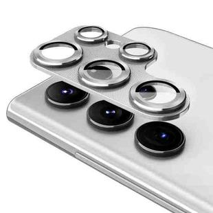 For Samsung Galaxy S22 Ultra ENKAY 9H Rear Camera Lens Aluminium Alloy Tempered Glass Film(Silver)