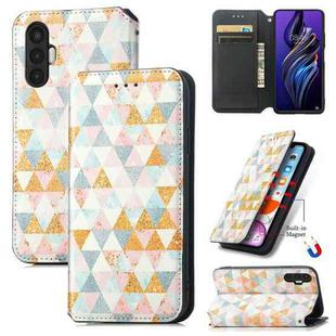 For Tecno Pova 3 CaseNeo Colorful Magnetic Leather Phone Case(Rhombus)