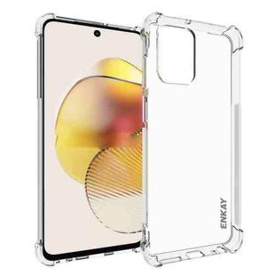 For Motorola Moto G73 5G ENKAY Hat-Prince Clear TPU Shockproof Case Soft Anti-slip Cover