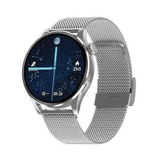 Q3 Max 1.36 inch Color Screen Smart Watch,Steel Strap,Support Heart Rate Monitoring / Blood Pressure Monitoring(Silver)