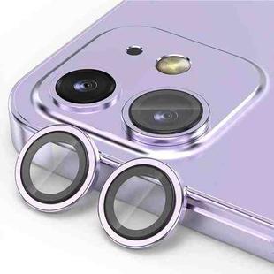 For iPhone 12 / 12 mini ENKAY AR Anti-reflection Camera Lens Glass Full Film(Ligtht Purple)
