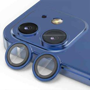 For iPhone 12 / 12 mini ENKAY AR Anti-reflection Camera Lens Glass Full Film(Dark Blue)