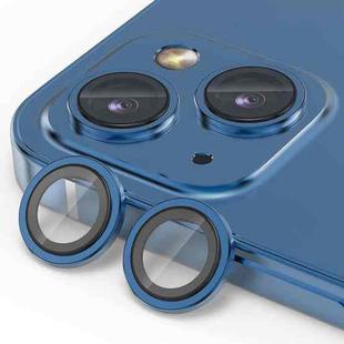 For iPhone 13 / 13 mini ENKAY AR Anti-reflection Camera Lens Glass Full Film(Dark Blue)