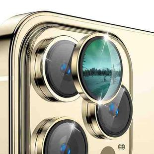 For iPhone 12 Pro Max ENKAY AR Anti-reflection Camera Lens Glass Full Film(Golden)