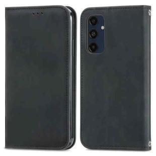 For Samsung Galaxy A16 Retro Skin Feel Magnetic Leather Phone Case(Black)
