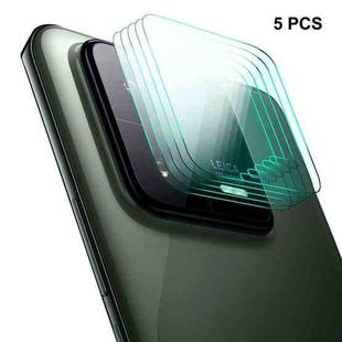 5pcs For Xiaomi 13 Pro ENKAY Hat-Prince 9H Rear Camera Lens Tempered Glass Film