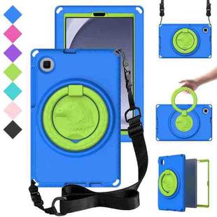 For Samsung Galaxy Tab A9 8.7 X110/X115 EVA Hybrid PC Shockproof Tablet Case with Frame(Blue)