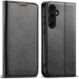For Samsung Galaxy A53 5G Suteni Calf Texture Horizontal Flip Leather Phone Case(Black)