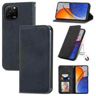 For Huawei Nova Y61 Retro Skin Feel Magnetic Flip Leather Phone Case(Black)