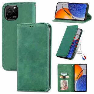 For Huawei Nova Y61 Retro Skin Feel Magnetic Flip Leather Phone Case(Green)