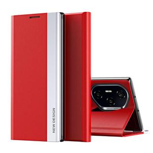 For Honor 300 Pro Side Electroplated Adsorption Leather Phone Case(Red)