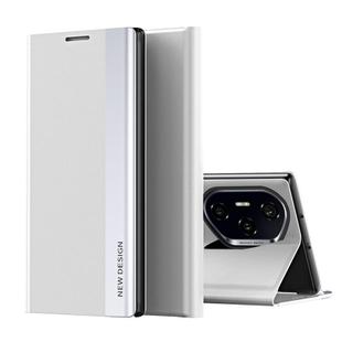 For Honor 300 Pro Side Electroplated Adsorption Leather Phone Case(Silver)