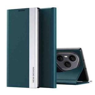 For Honor 400 Pro Global 160.8mm Side Electroplated Adsorption Leather Phone Case(Green)