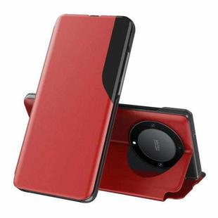 For Honor Magic5 Lite Attraction Flip Holder Leather Phone Case(Red)