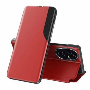For Honor 200 Pro Attraction Flip Holder Leather Phone Case(Red)