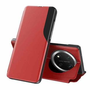 For Honor X9c Attraction Flip Holder Leather Phone Case(Red)