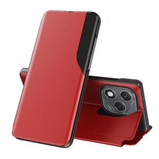 For Honor 400 Lite Attraction Flip Holder Leather Phone Case(Red)