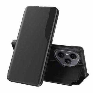 For Honor 400 Pro Global 160.8mm Attraction Flip Holder Leather Phone Case(Black)