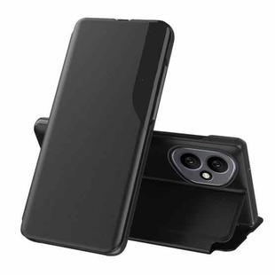 For Honor 400 Global 156.5mm Attraction Flip Holder Leather Phone Case(Black)