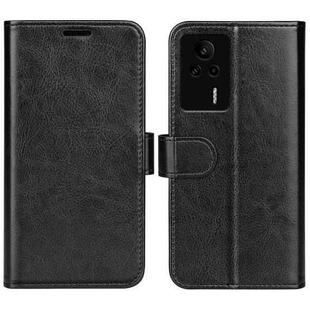 For Xiaomi Redmi K60E R64 Texture Horizontal Flip Leather Phone Case(Black)