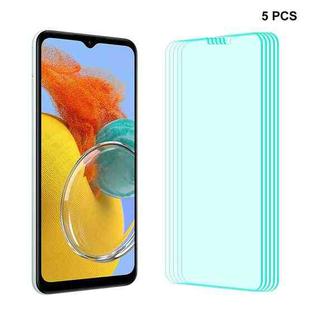 For Samsung Galaxy M14 5pcs ENKAY Hat-Prince 0.26mm 9H 2.5D High Aluminum-silicon Tempered Glass Film