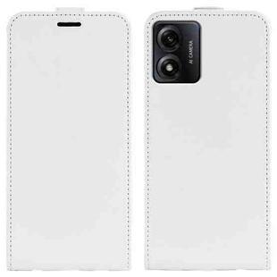 For Motorola Moto E13 R64 Texture Single Vertical Flip Leather Phone Case(White)